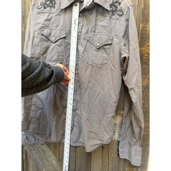 Guess - Men’s Button Down Shirt - Medium - Y2K Embroidered - Picture 7 of 8